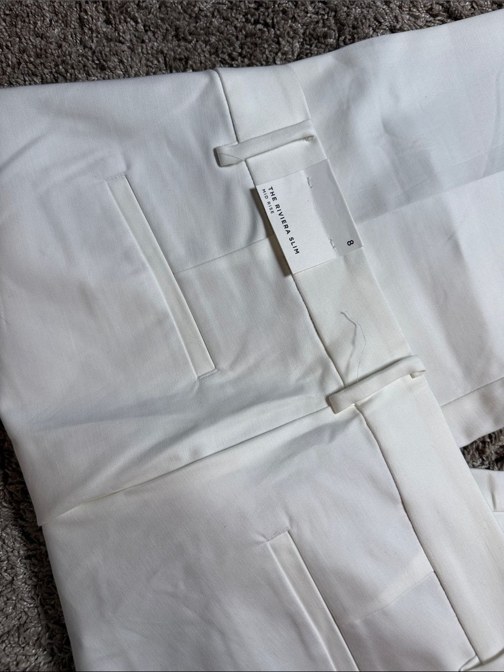 LOFT White Riviera Cropped Pants NWT - Picture 2 of 3